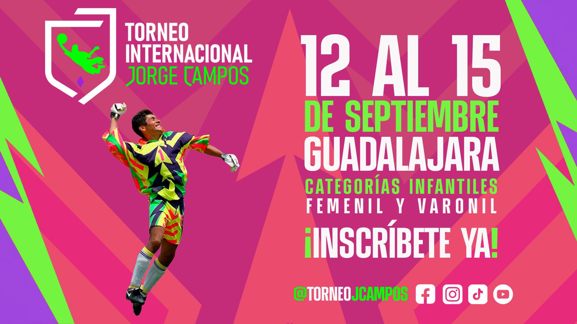 Se presenta el 1r Torneo Internacional Jorge Campos: una fiesta del fútbol infantil