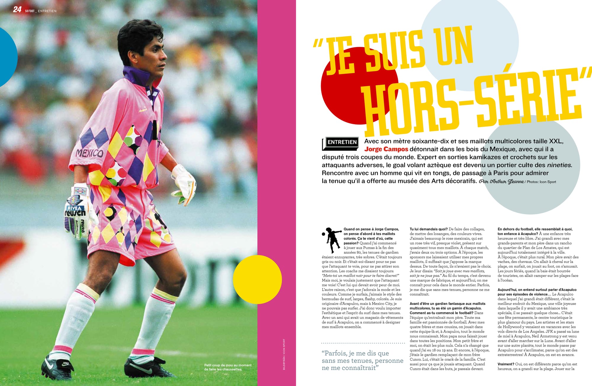 Jorge Campos visita So Foot en París